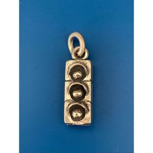 .925 Traffic Light Vintage Sterling Silver Jewelry Charm #travel